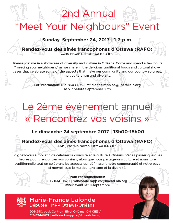 2nd Annual “Meet Your Neighbours” Event
